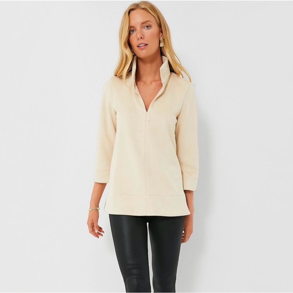 Tuckernuck Bone Suede Margot Top